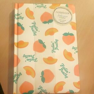 Pearhead Peach and Green Notebook NWT